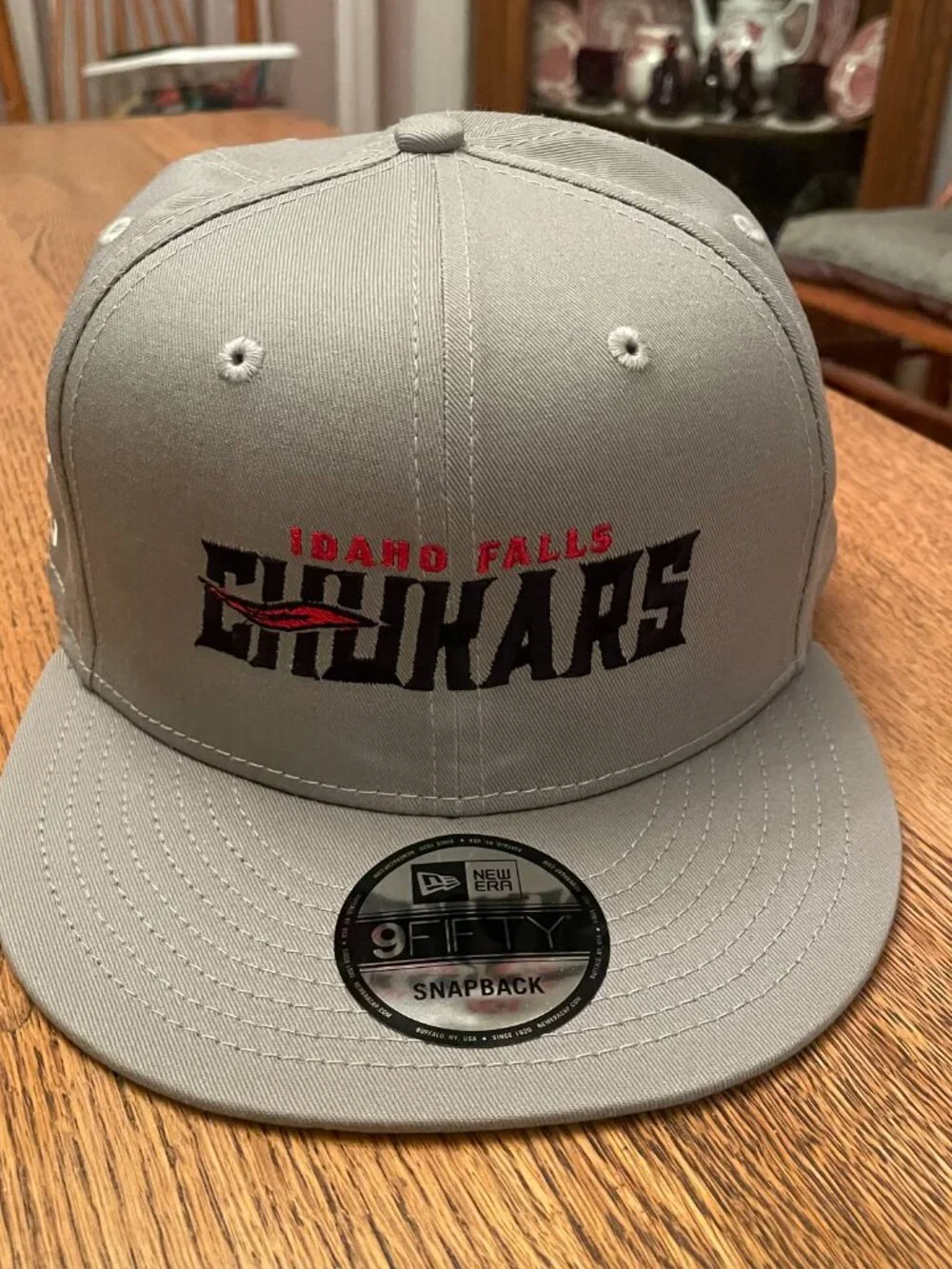 Idaho Falls Chukars (Minor League) Gray Snapback Baseball Hat Cap by New Era